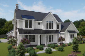 Modern Farmhouse House Plan #3571-00018 Elevation Photo