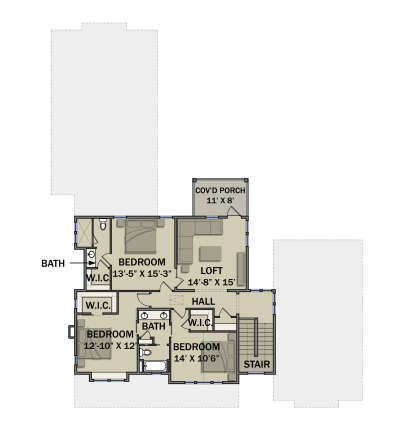 Second Floor for House Plan #3571-00018