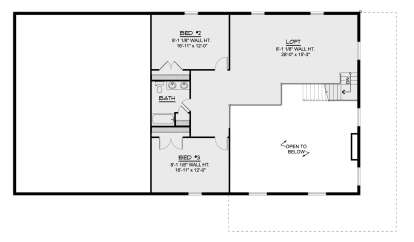 Second Floor for House Plan #5032-00156