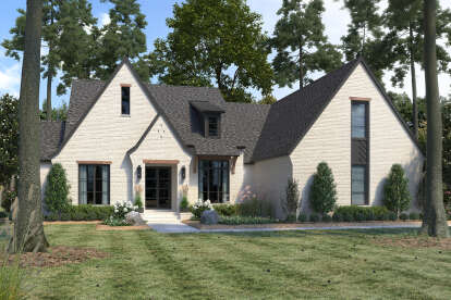 European House Plan #4534-00080 Elevation Photo