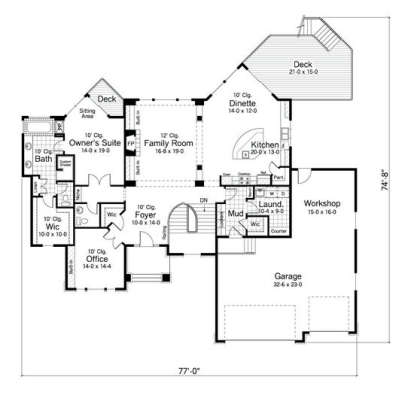 Main Floor for House Plan #098-00012