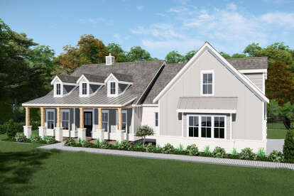 Modern Farmhouse House Plan #3571-00021 Elevation Photo