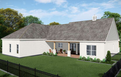 Modern Farmhouse House Plan #3571-00021 Elevation Photo