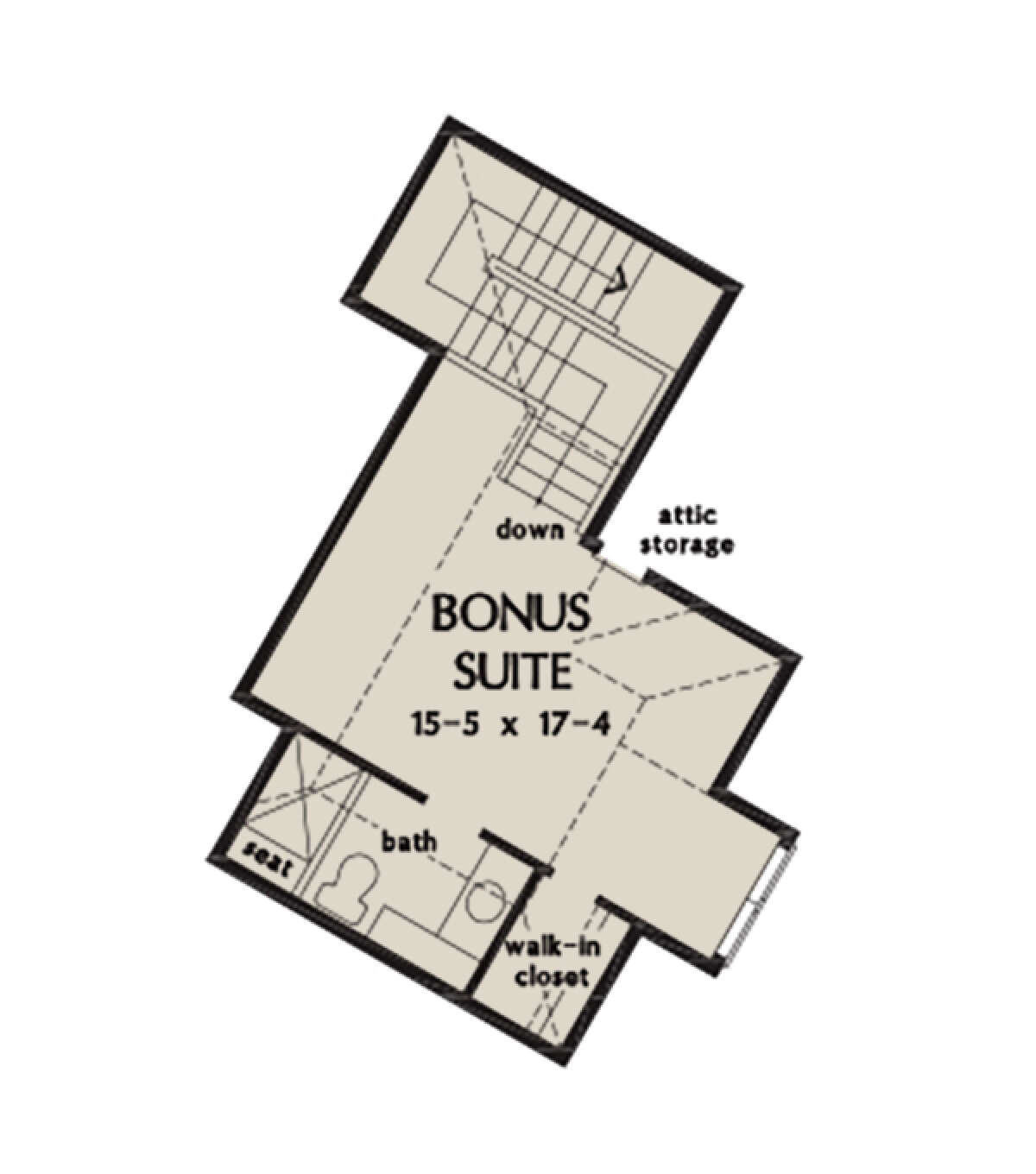 Bonus Room for House Plan #2865-00222