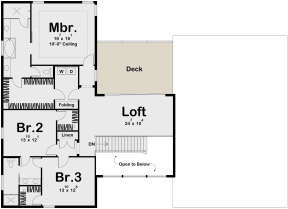 Second Floor for House Plan #963-00656