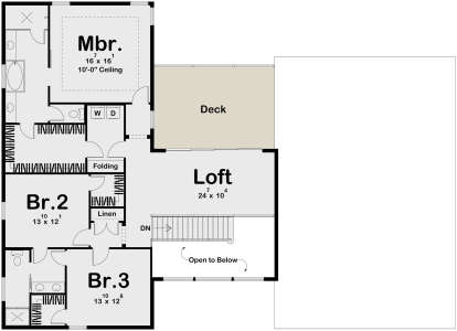 Second Floor for House Plan #963-00656