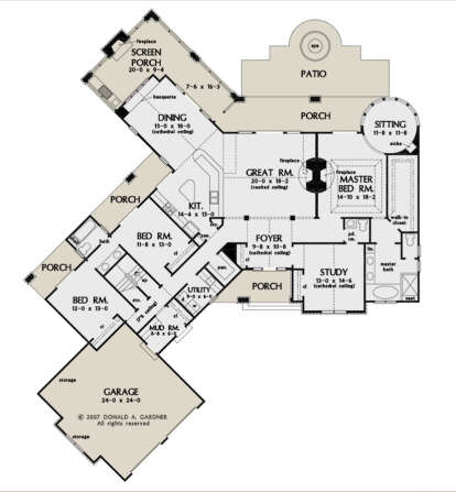 Main Floor  for House Plan #2865-00225