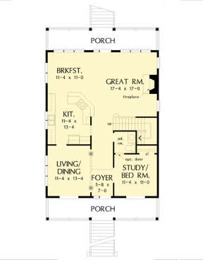 Main Floor  for House Plan #2865-00227