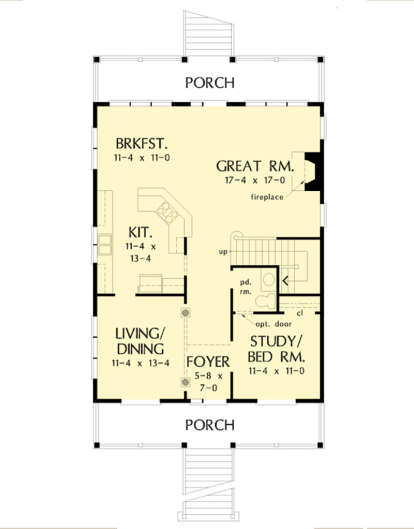 Main Floor  for House Plan #2865-00227