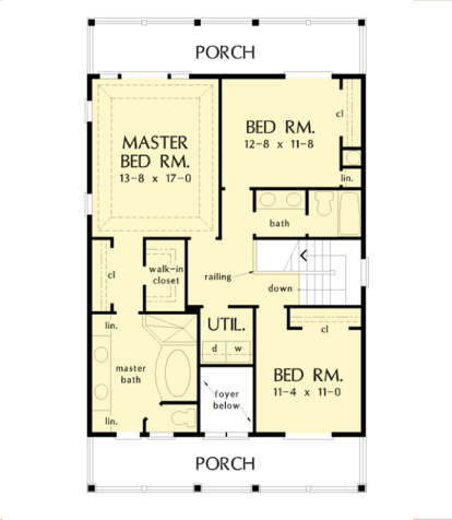 Second Floor for House Plan #2865-00227