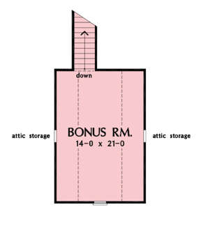 Bonus Room for House Plan #2865-00229