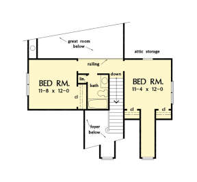 Second Floor for House Plan #2865-00230
