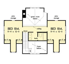 Second Floor for House Plan #2865-00232