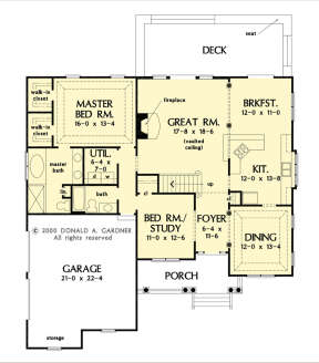 Main Floor  for House Plan #2865-00233