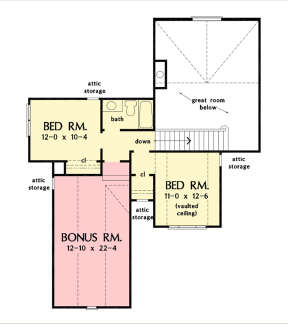 Second Floor for House Plan #2865-00233