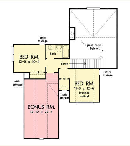 Second Floor for House Plan #2865-00233