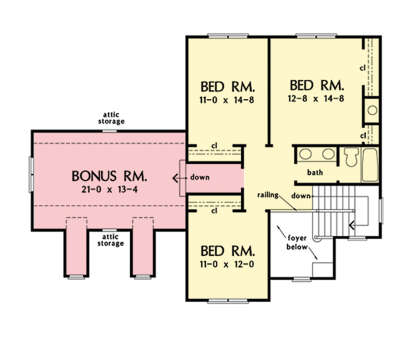 Second Floor for House Plan #2865-00234