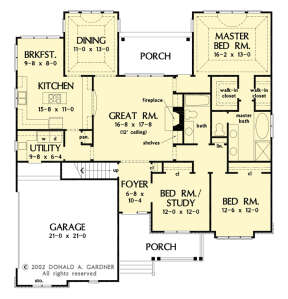 Main Floor  for House Plan #2865-00235