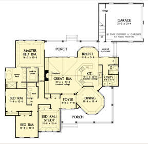 Main Floor  for House Plan #2865-00236