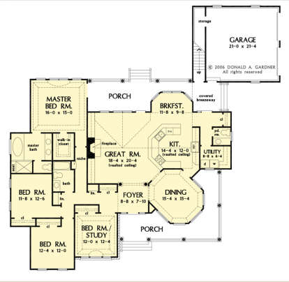 Main Floor  for House Plan #2865-00236