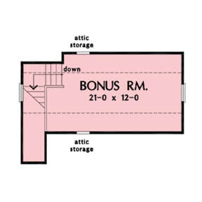 Bonus Room for House Plan #2865-00236