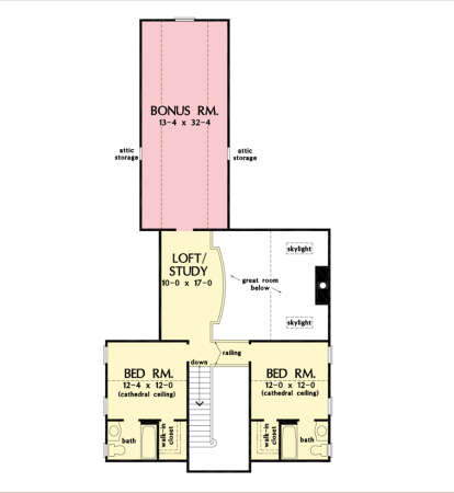 Second Floor for House Plan #2865-00238