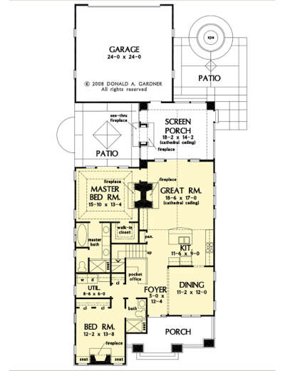 Main Floor  for House Plan #2865-00239