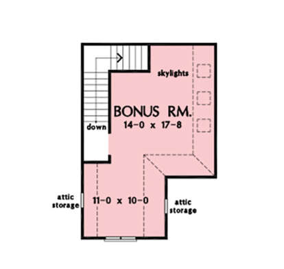 Bonus Room for House Plan #2865-00239