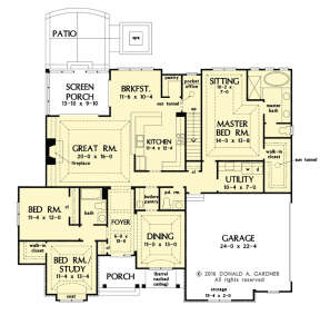 Main Floor  for House Plan #2865-00240