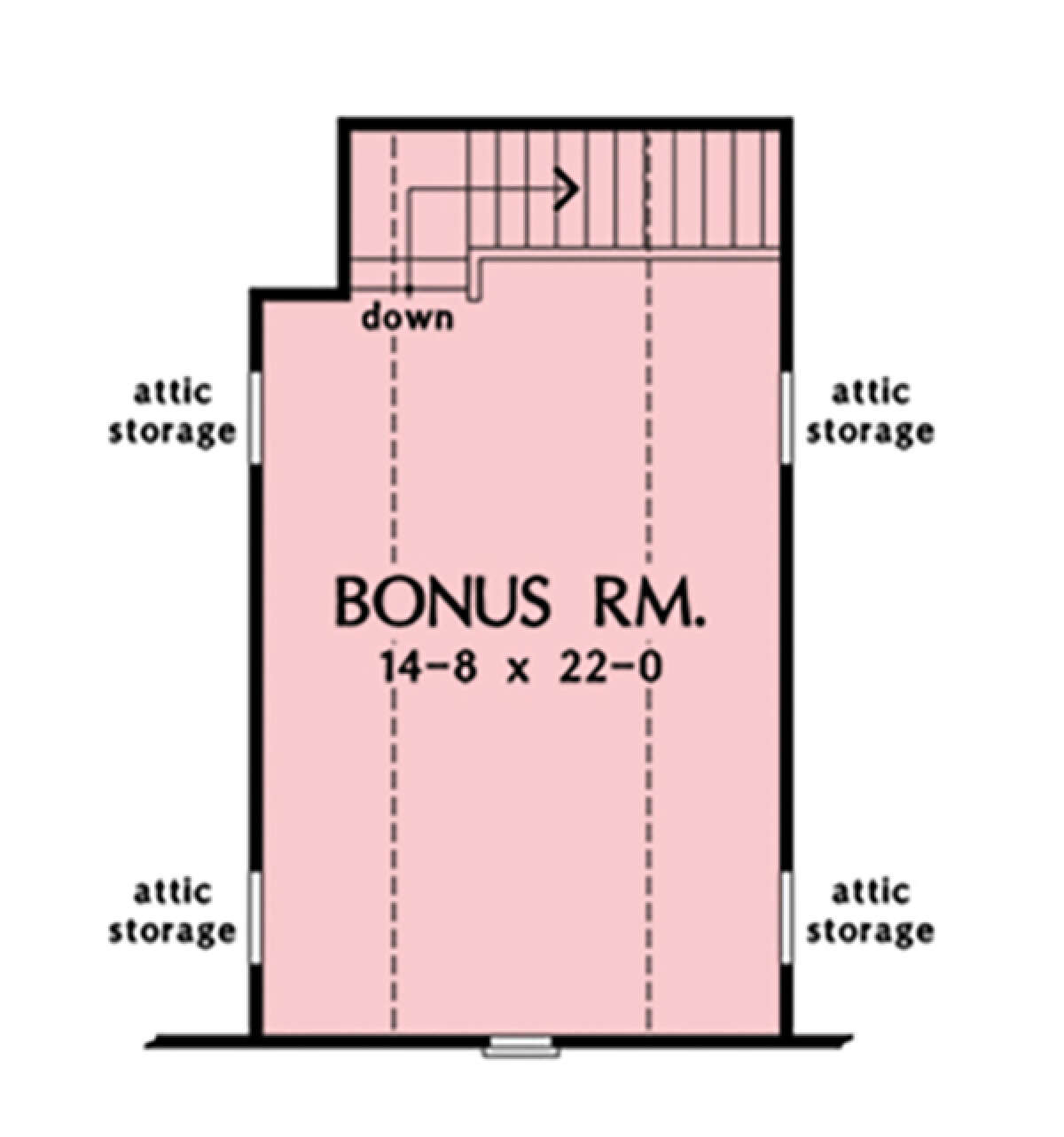 Bonus Room for House Plan #2865-00241