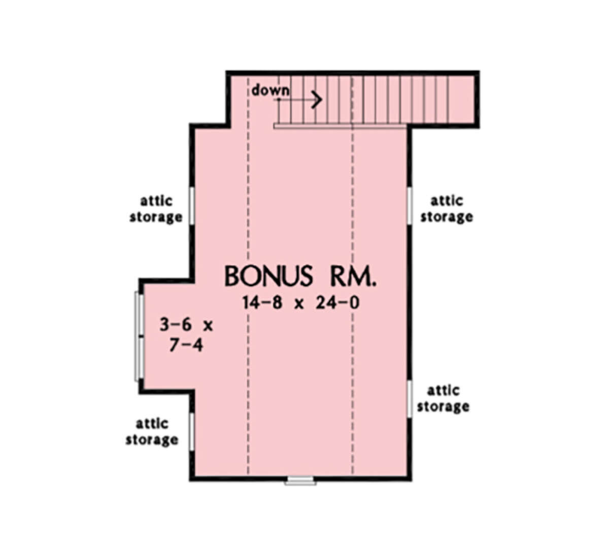 Bonus Room for House Plan #2865-00242