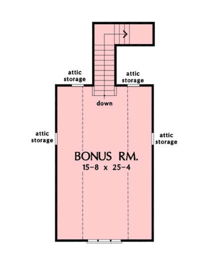Bonus Room for House Plan #2865-00243
