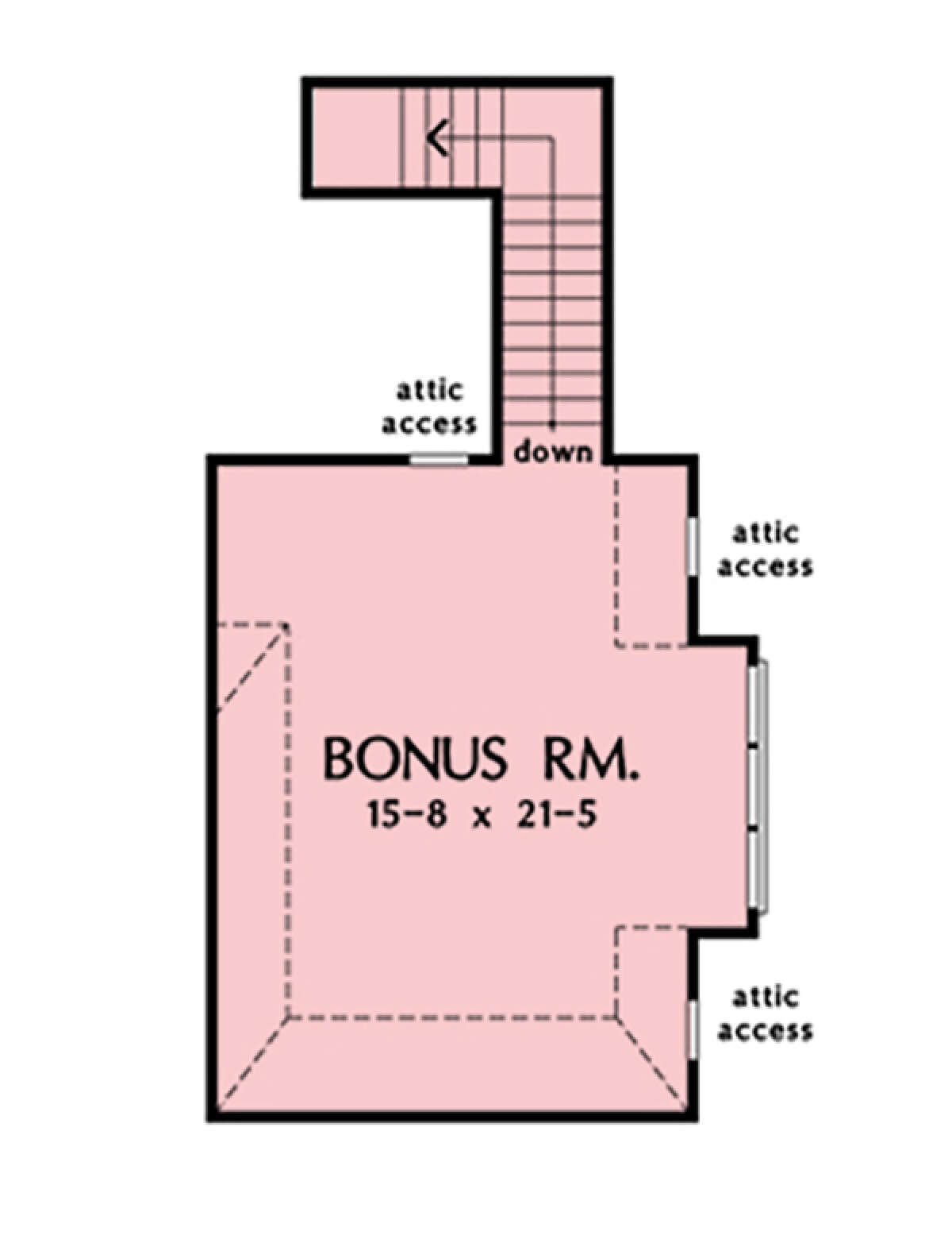 Bonus Room for House Plan #2865-00244