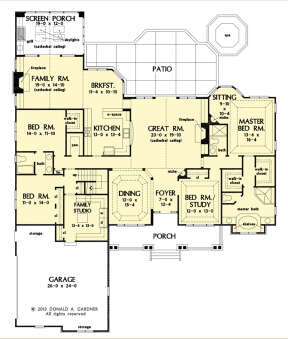 Main Floor  for House Plan #2865-00245