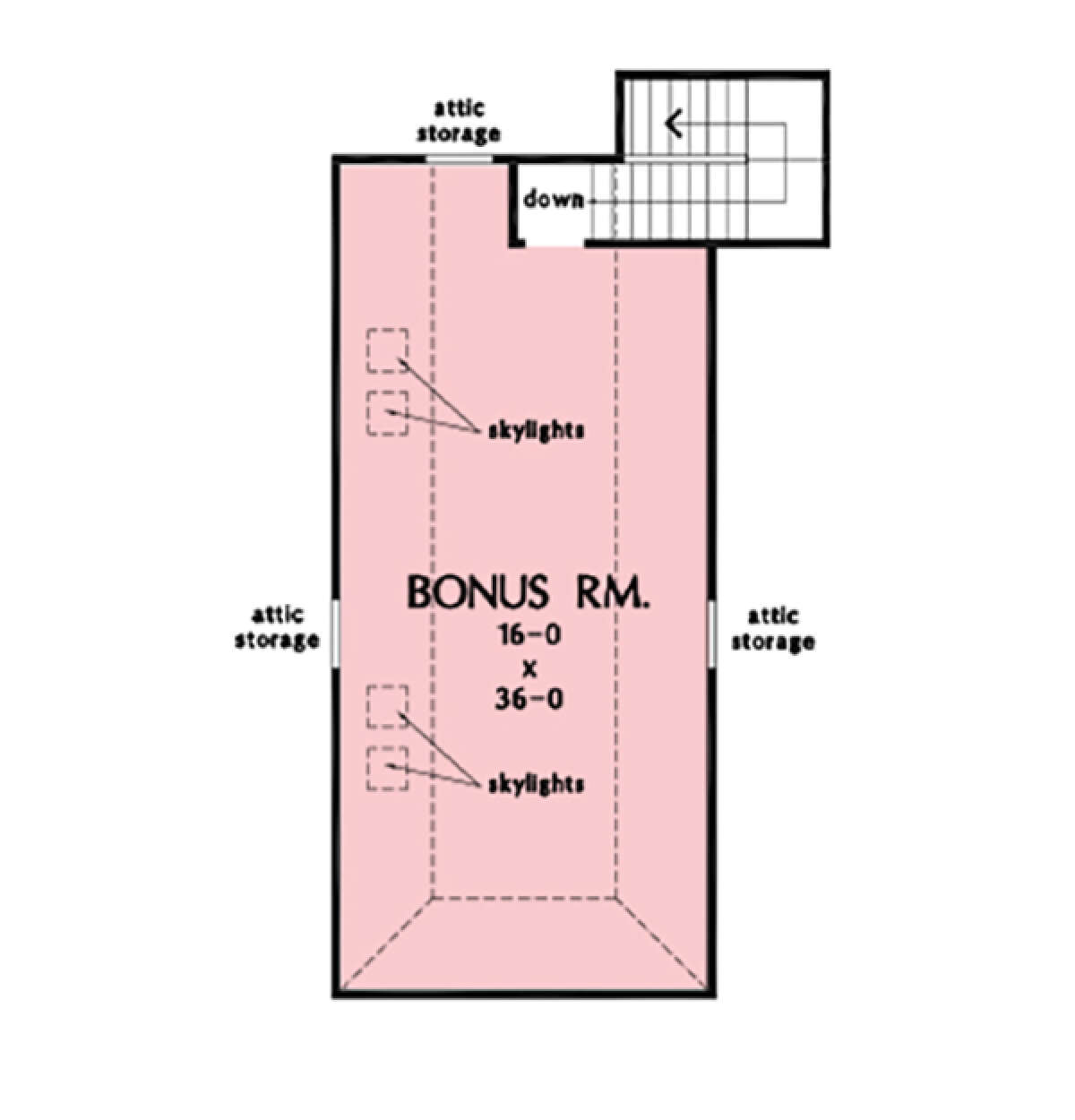Bonus Room for House Plan #2865-00245