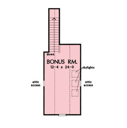 Bonus Room for House Plan #2865-00246