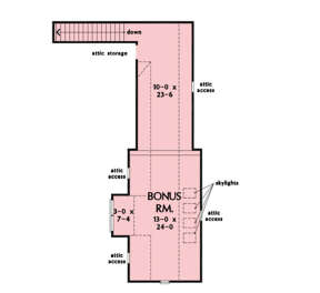 Bonus Room for House Plan #2865-00248