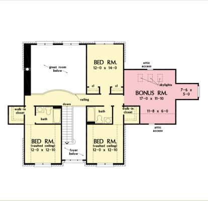 Second Floor for House Plan #2865-00249