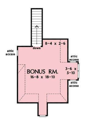 Bonus Room for House Plan #2865-00250