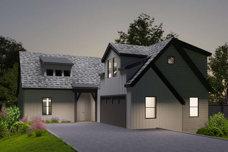Modern House Plan #699-00286 Elevation Photo