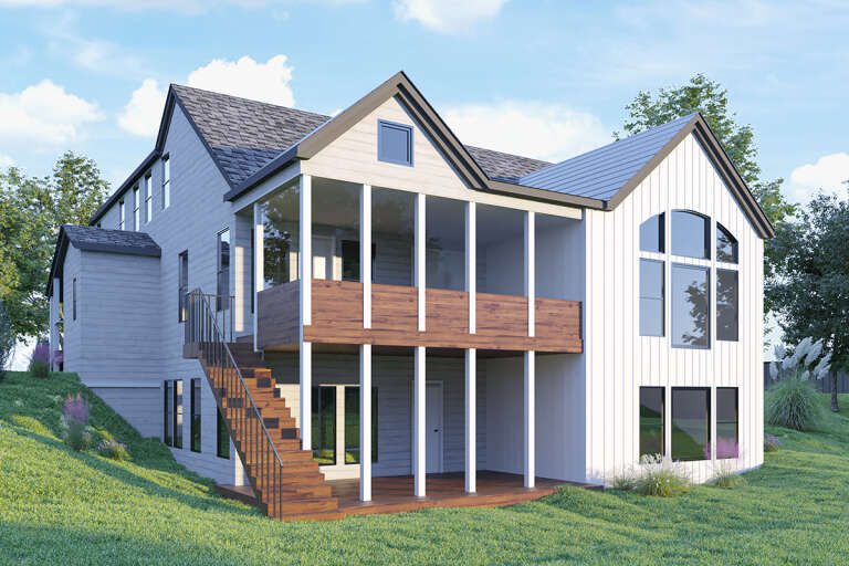 Modern House Plan #699-00286 Elevation Photo