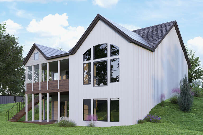 Modern House Plan #699-00286 Elevation Photo
