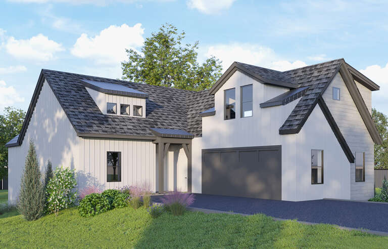 Modern House Plan #699-00286 Elevation Photo