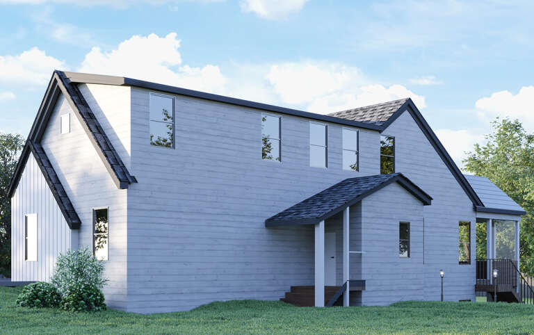 Modern House Plan #699-00286 Elevation Photo