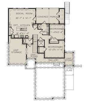 Basement for House Plan #699-00286