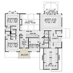 Second Floor for House Plan #699-00287