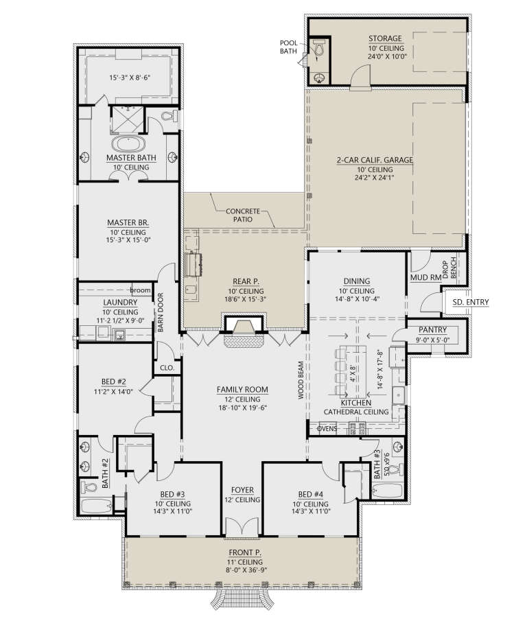 House Plan House Plan #27335 Drawing 1