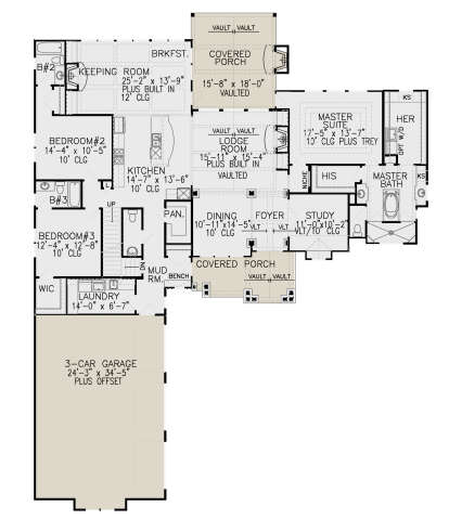 Main Floor  for House Plan #699-00290