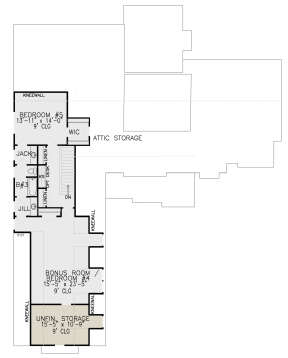 Second Floor for House Plan #699-00290