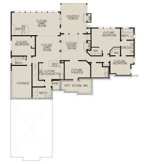 Basement for House Plan #699-00290
